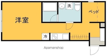 ｄｉｍａｎｃｈｅ[1R/23.04m2]の間取図