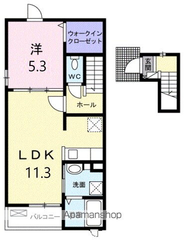 【杉並区善福寺のアパートの間取り】