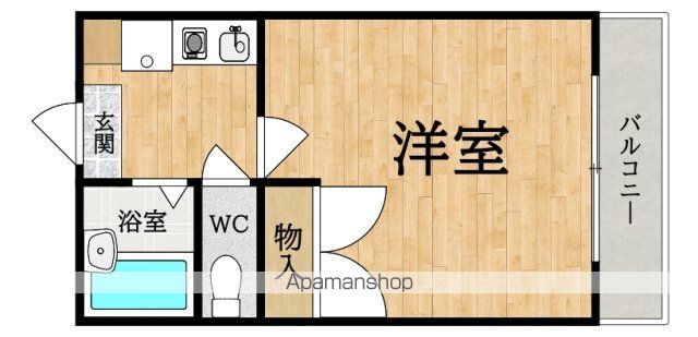 レオパレスドリーム浪漫の間取り写真