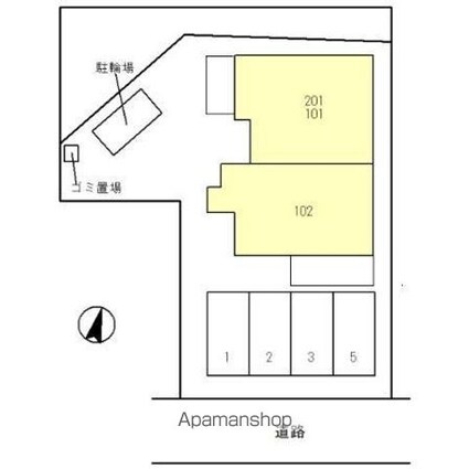 マーコット荘[1LDK/55.31m2]の配置図