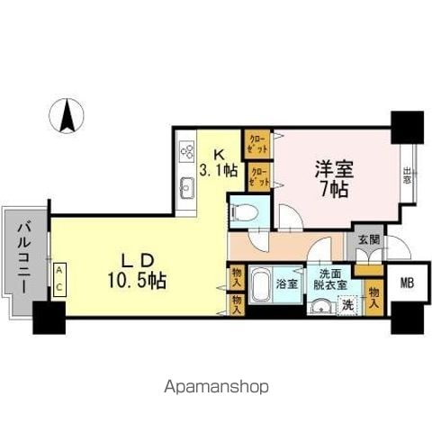 品川シーサイドビュータワー Iの間取り写真