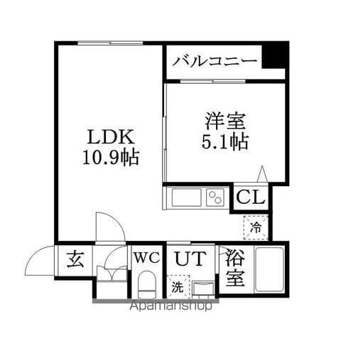 クラリス豊平3・9の間取り写真