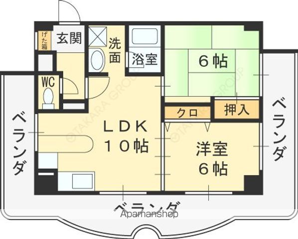 サントリーノ迎賓館の間取り写真