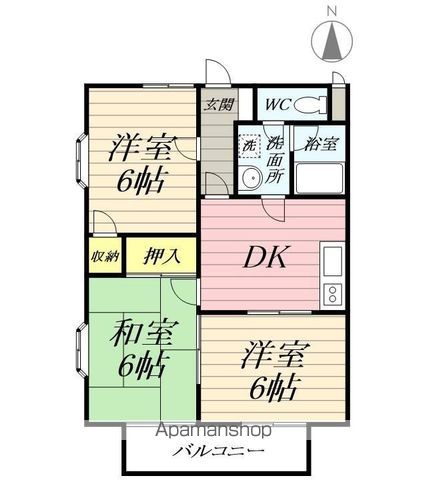 メゾンドモリューIIの間取り写真
