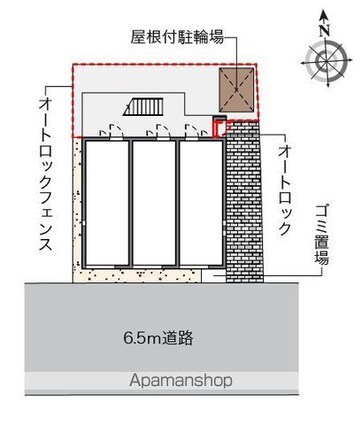 クレイノポラリスⅡ[1K/20.29m2]の配置図