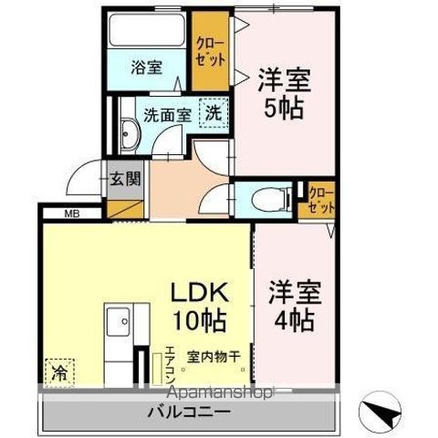 グランドゥールヒル Iの間取り写真