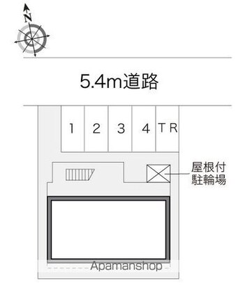 レオパレスマイトピア[1K/19.87m2]の配置図
