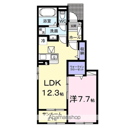 千葉県木更津市中里[1LDK/50.14m2]の間取図