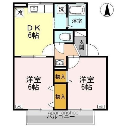 アヴァンティ浜田 A棟の間取り写真