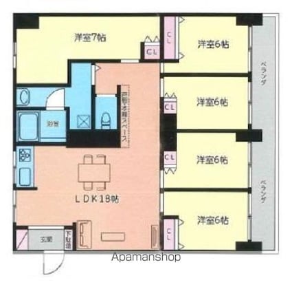 向島ハイツ[5LDK/97.02m2]の間取図