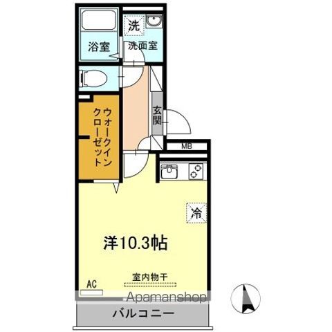ウエスト　ヴィレッジⅡ　Ａ棟 307 ｜ 宮崎県宮崎市新栄町42（賃貸アパート1R・3階・31.43㎡） その2