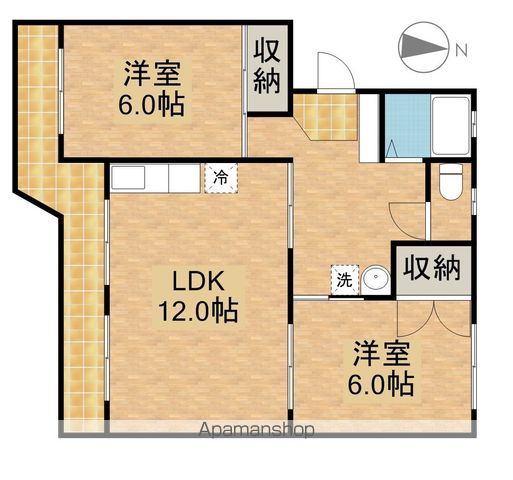 神谷マンションの間取り写真