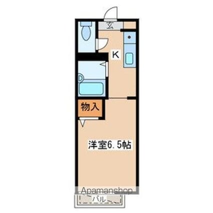 パークビラ芦花[1K/20.79m2]の間取図