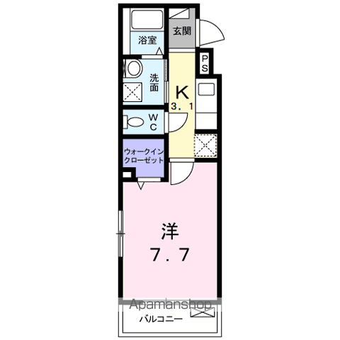 BONHEURの間取り写真