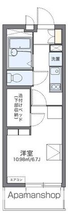 レオパレスユニティ[1K/19.87m2]の間取図