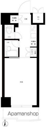 ルーブル大井町弐番館[1K/20.35m2]の間取図