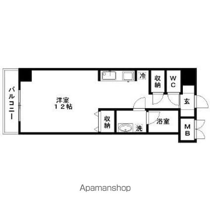 スペリオルクラブ[1R/31.59m2]の間取図