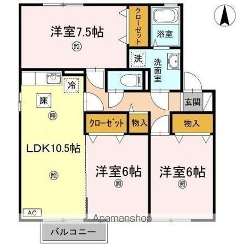 ルミエール C棟の間取り写真