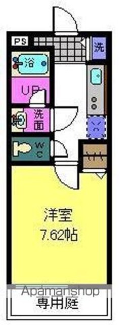 和歌山県和歌山市吉田[1K/24m2]の間取図