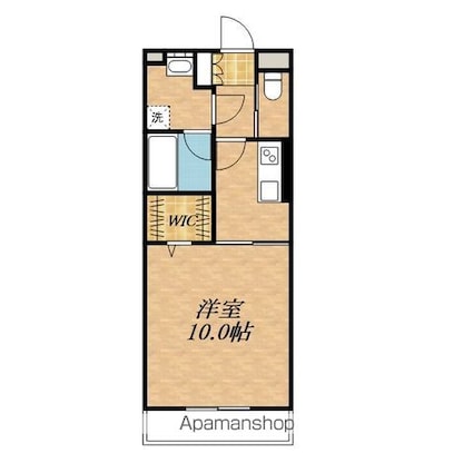 グランコートＭⅡ[1K/33.54m2]の間取図