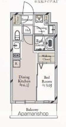 ＪＭＦレジデンス学芸大学[1DK/25.14m2]の間取図