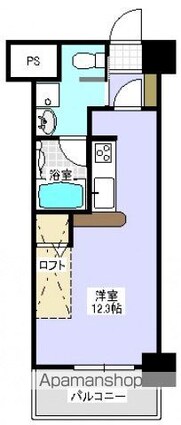 広島県広島市中区大手町３丁目[1K/30.01m2]の間取図