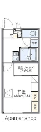 レオパレスサンライズ長濱[1K/23.18m2]の間取図