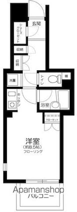 東京都港区白金台２丁目[1R/26.32m2]の間取図