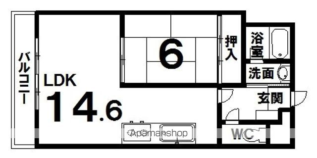 若友ハイツの間取り写真