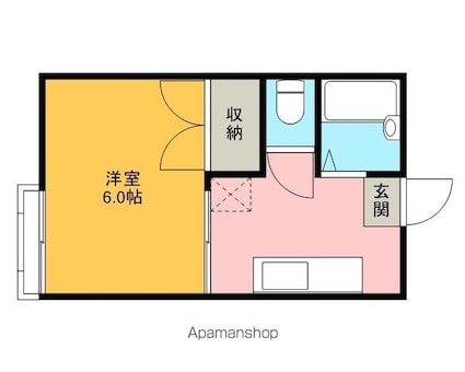 リード・セイフウ[1K/21.06m2]の間取図