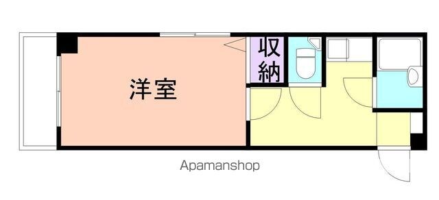 和歌山県和歌山市黒田[1K/16.91m2]の間取図
