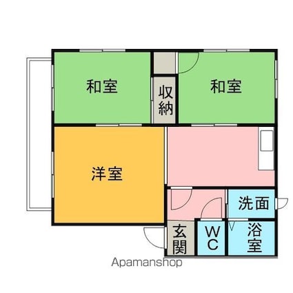 グランドメゾン高松Ｂ棟[3DK/55.17m2]の間取図