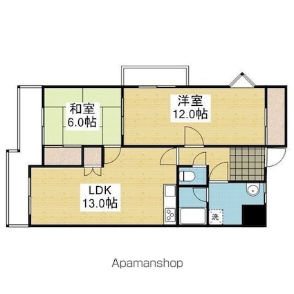 ロイヤルメゾン[2LDK/64.87m2]の間取図