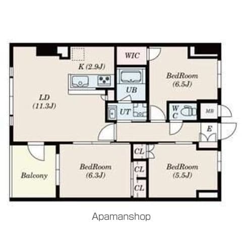 SーRESIDENCE伊都ATTIRANTの間取り写真