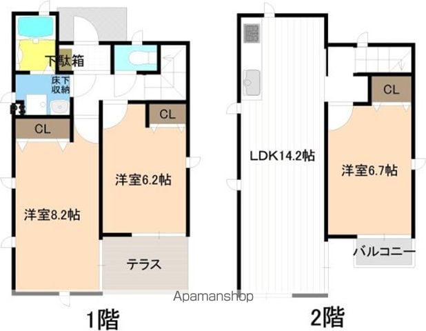アトランティック荒子川 D棟の間取り写真