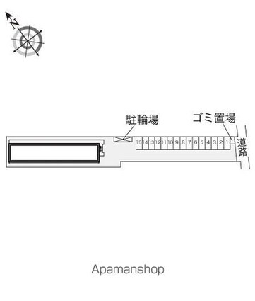 レオパレス高洋[1K/22.7m2]の配置図