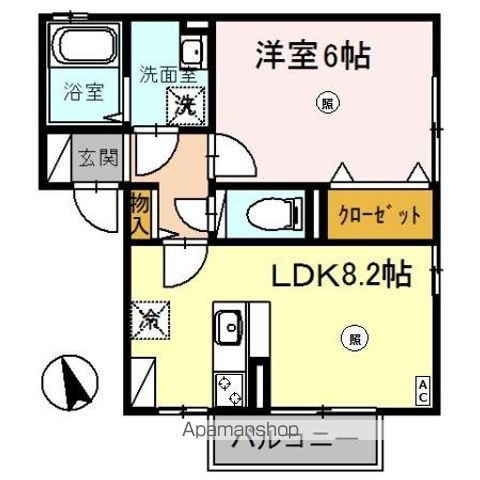 シャンテ中荒井 Aの間取り写真