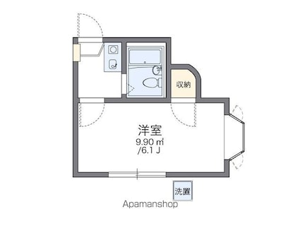 レオパレス蒲田[1K/15.75m2]の間取図
