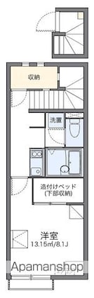 レオネクストグリーングラス[1K/28.02m2]の間取図