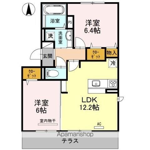ルーチェ別府の間取り写真