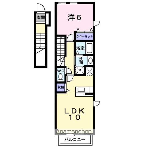 ロックガーデン森Ｂ 201 ｜ 千葉県柏市今谷南町5-34（賃貸アパート1LDK・2階・42.37㎡） その2