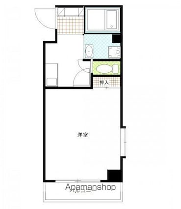 福地産業西十日市ビル[1K/26.98m2]の間取図