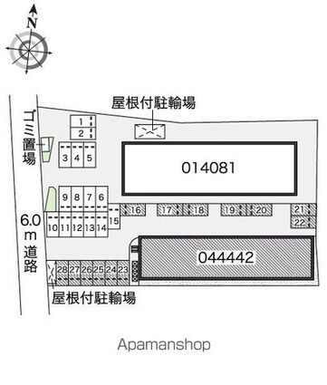 レオネクストほしやⅡ[1LDK/40.26m2]の配置図