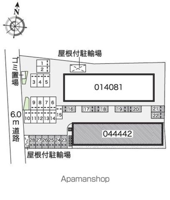 レオネクストほしやⅡ[1LDK/40.26m2]の配置図