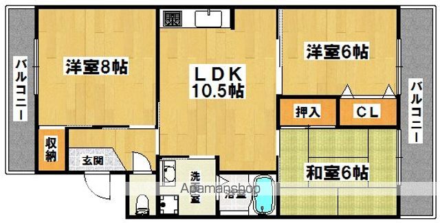 メゾンドール諏訪森の間取り写真