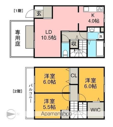 リアン万々[3LDK/80.15m2]の間取図