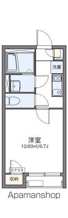 レオネクストヴィラ駒井[1K/21.7m2]の間取図
