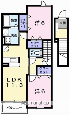 ベンファーターの間取り写真