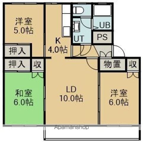 テレパレス函館吉川の間取り写真