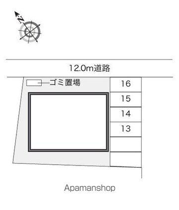 レオパレス小桜[2DK/49.68m2]の配置図